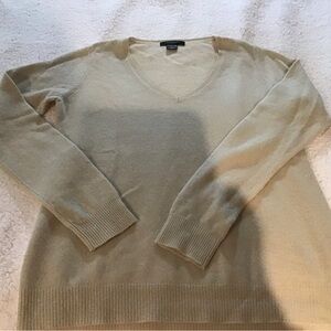 Ann Taylor Cashmere V neck sweater
